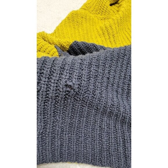 Free People Womens Yellow Pullover Cowl Neck Sweater Long Sleeve Size Large - Picture 7 of 12